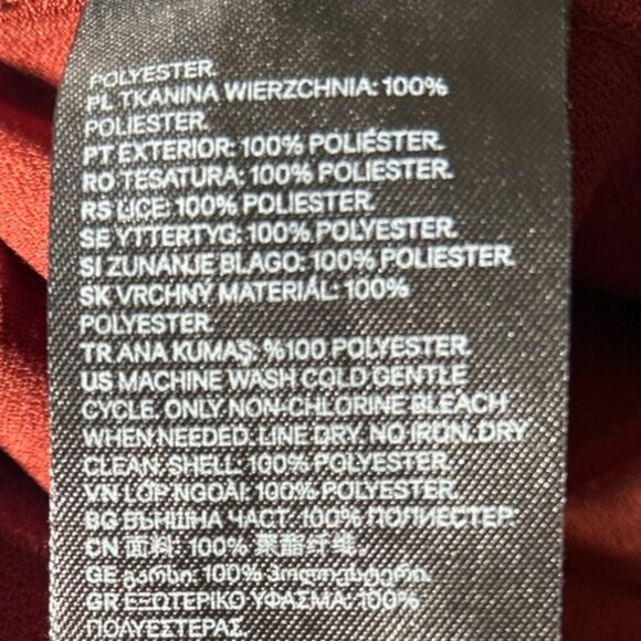 H&M SZ10 Dark Rust Pleated Midi Skirt Modern Minimalist Monochrome Sophisticated - Picture 11 of 11